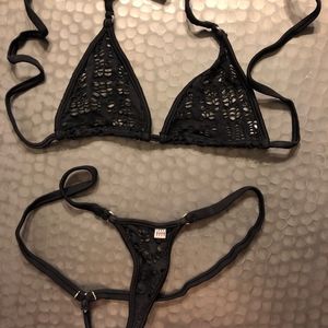 Wicked Weasel Holy Microkini Black Small/Medium